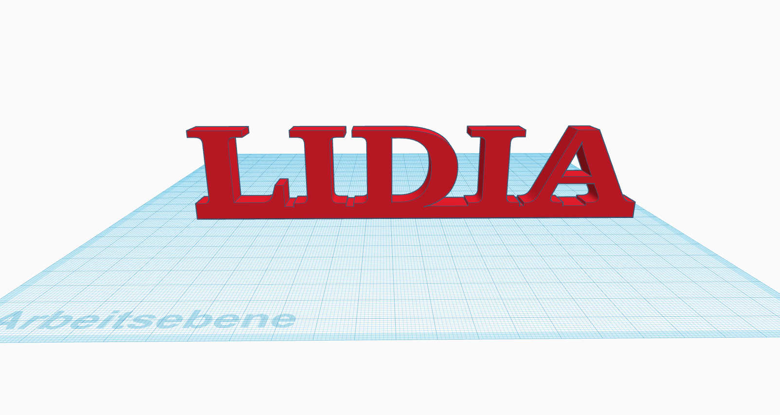 Namensschild Lidia