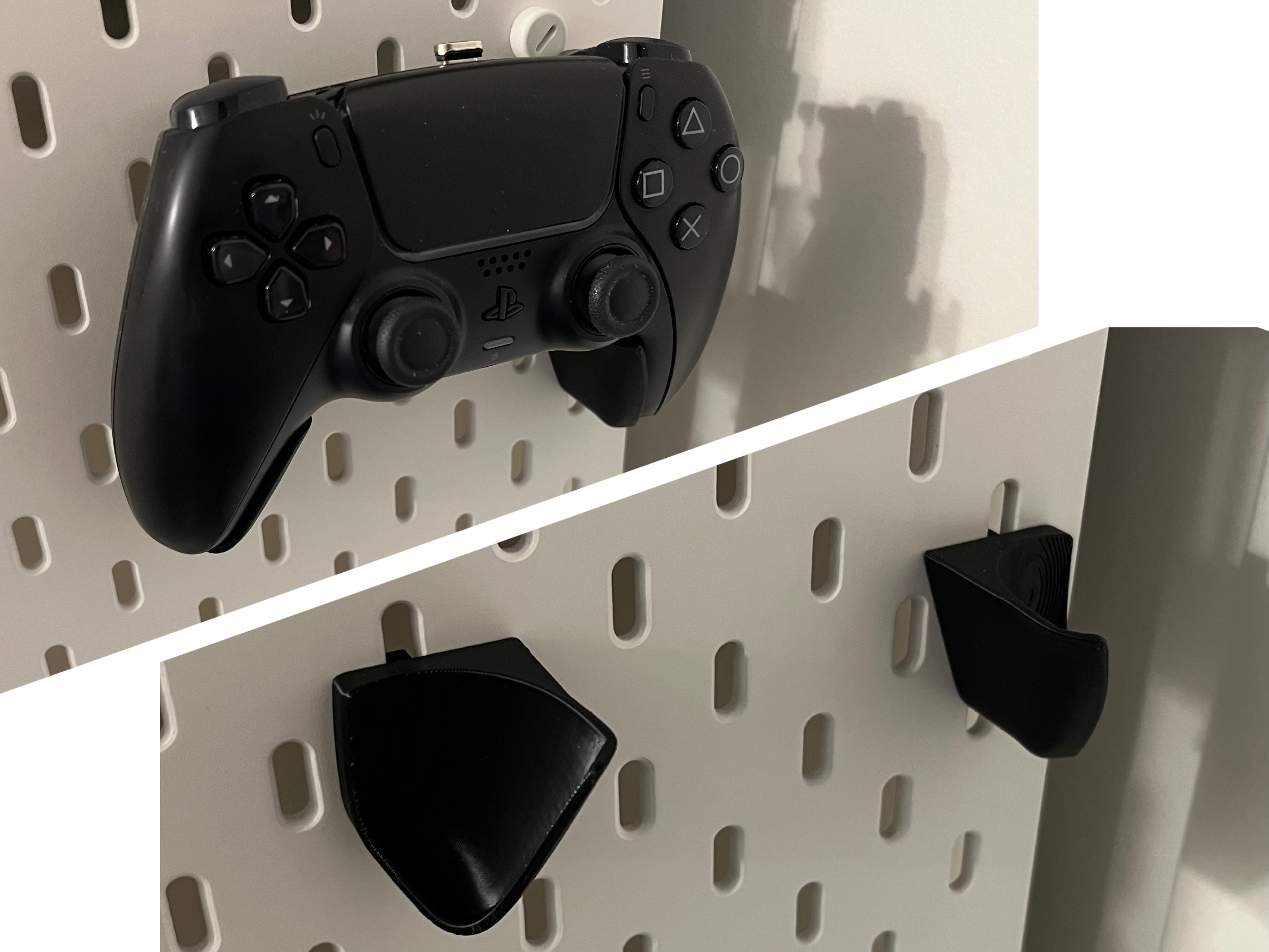 PS5 controller holder for IKEA pegboard