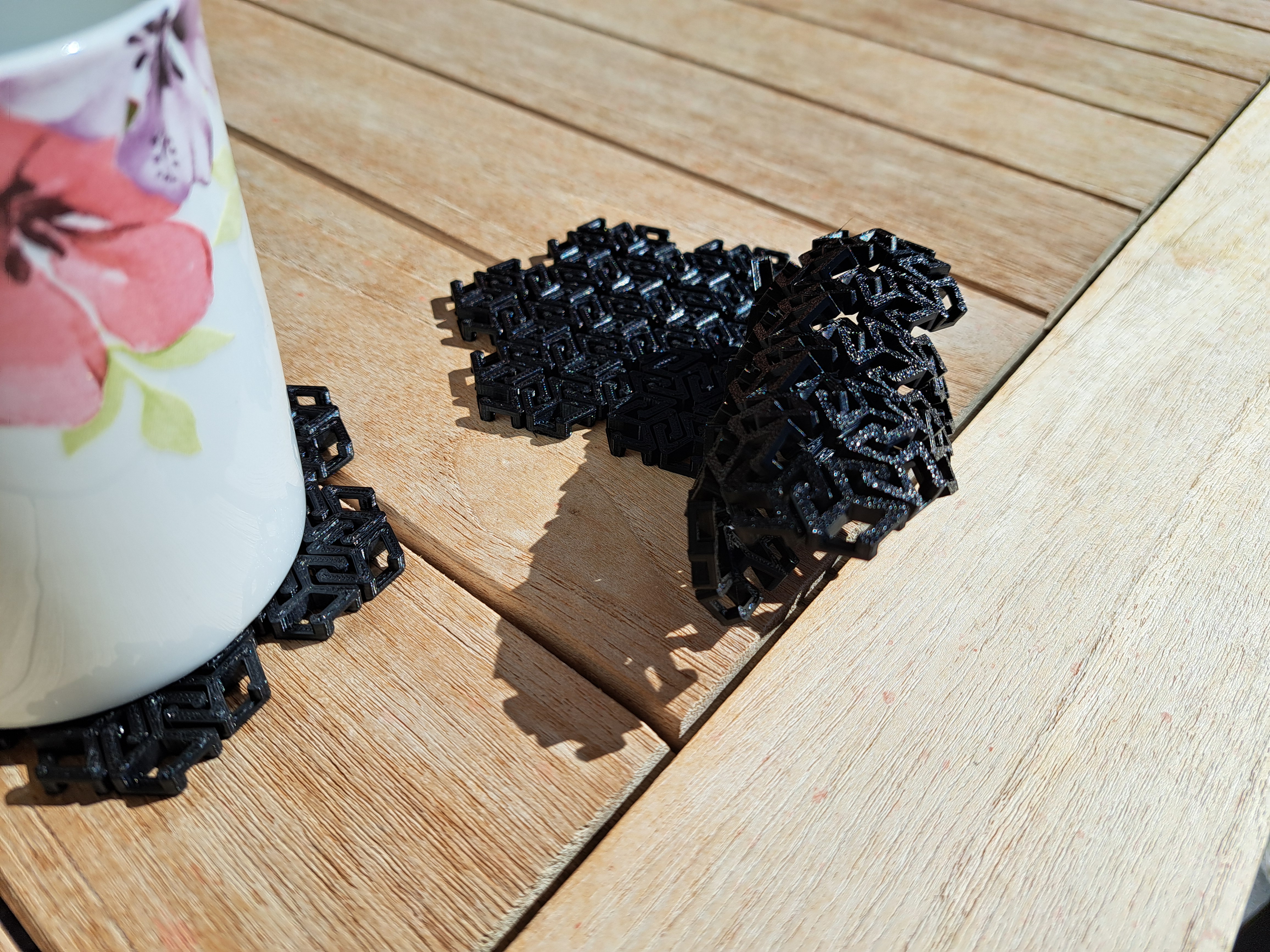 Miniatura 3 do modelo 3D Chainmail Coaster