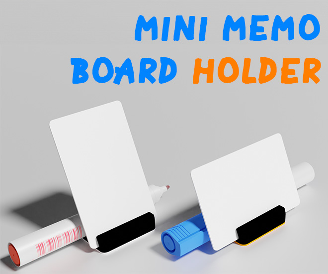 Mini memo whiteboard holder