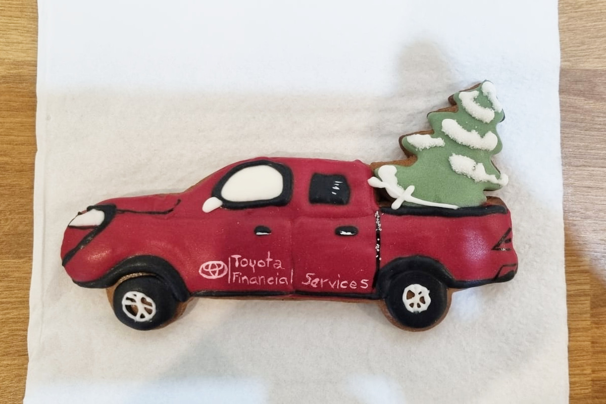 Toyota Christmas tree gingerbread cutter