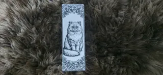 Persian Cat Art Nouveau Ivy Bookmark