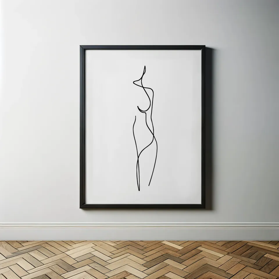 Simple silhouette of a naked woman body - wall decor by Zneuzity | Download  free STL model | Printables.com