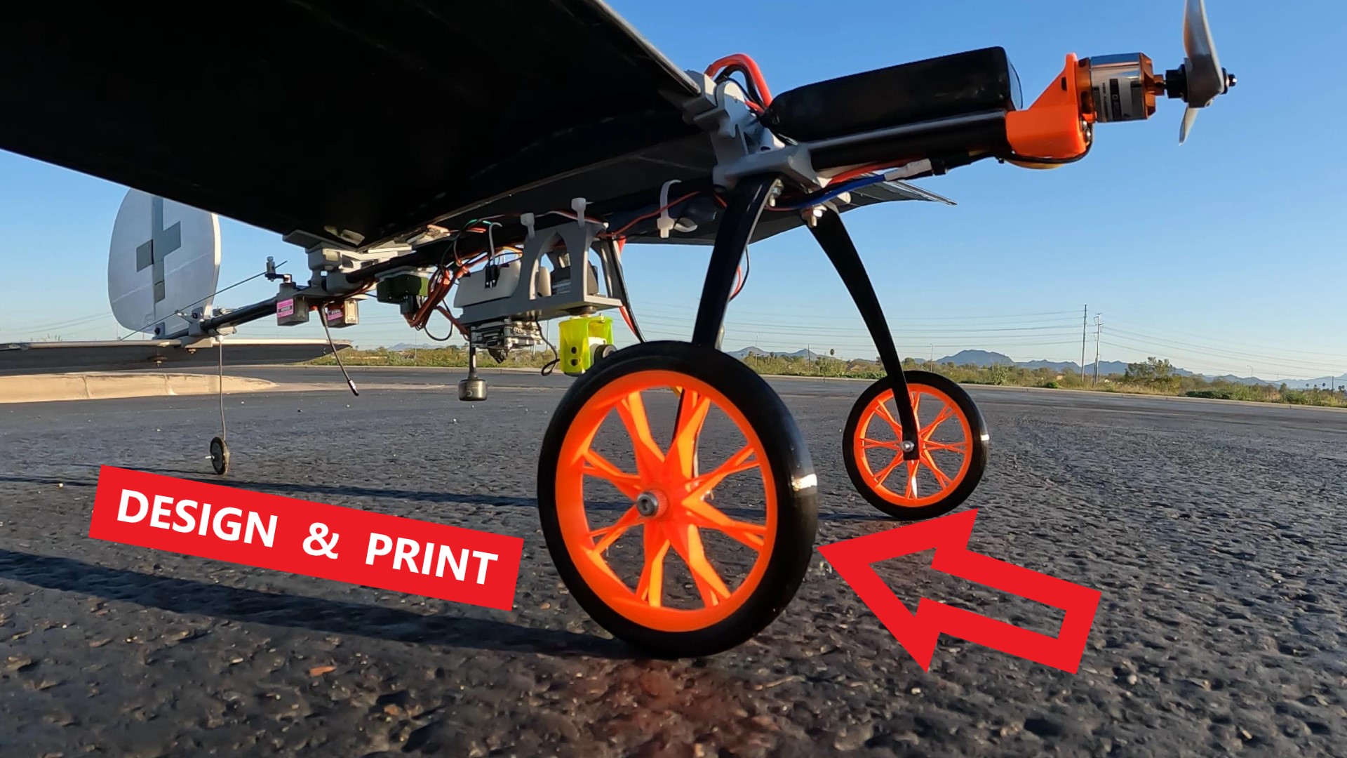 91mm Spoked Wheel and Tire for RC Planes - with Design Video