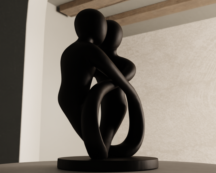 Miniatura 2 do modelo 3D Lovers Intertwined