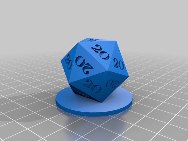 I Roll 20's - easier to print by MakerBlock | Download free STL model ...