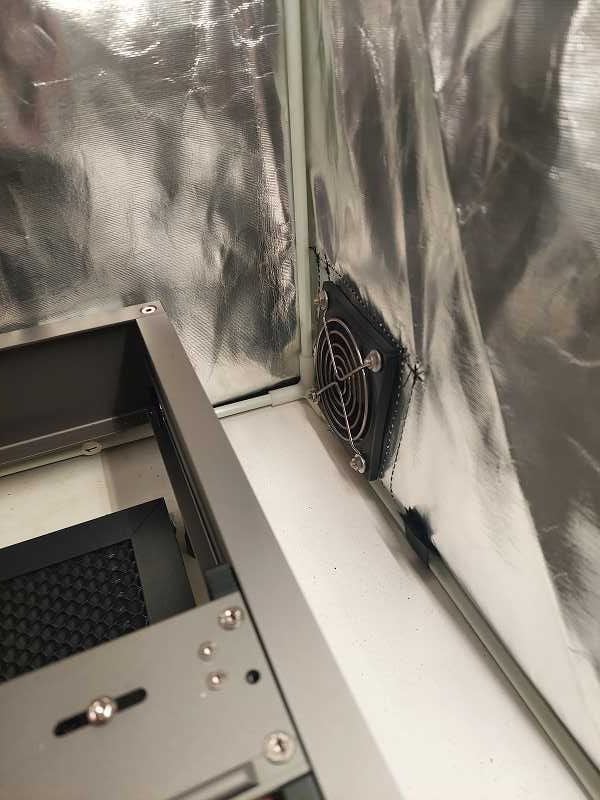 Verstärkungsplatte für Abluftlüfter der Schutzhülle des Creality Falcon2
