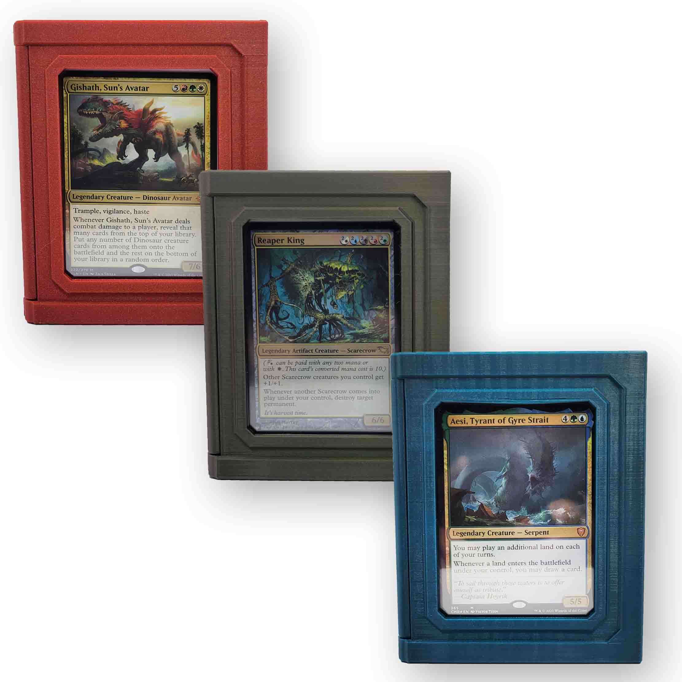 Bookshelf Deck Box - Showcase Commander/EDH - Customizeable Title and Blank Spine Options — miniatura 11