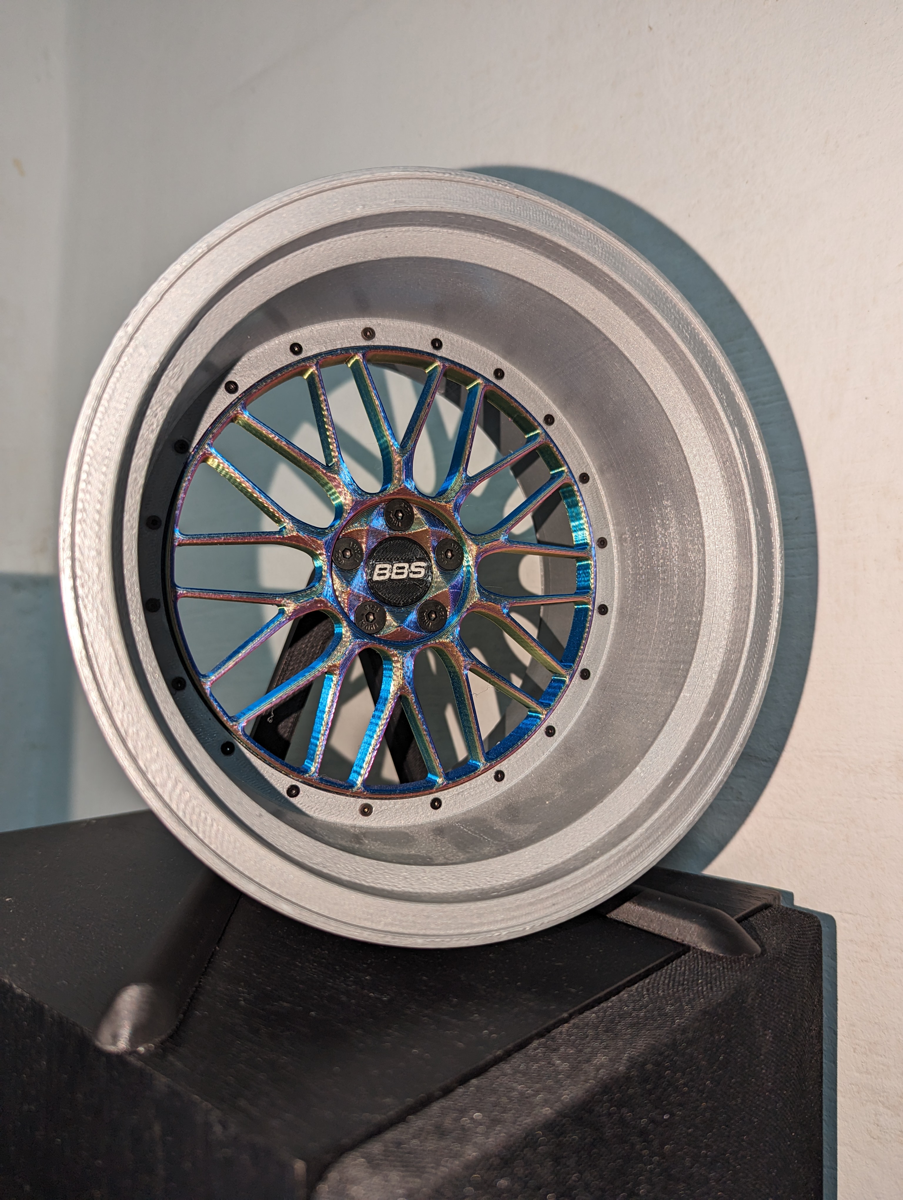 Miniature Stance Rims Mini Wheels BBS LM Rolling Wheel Stand (135% scale) by FIXITFEELIT ...