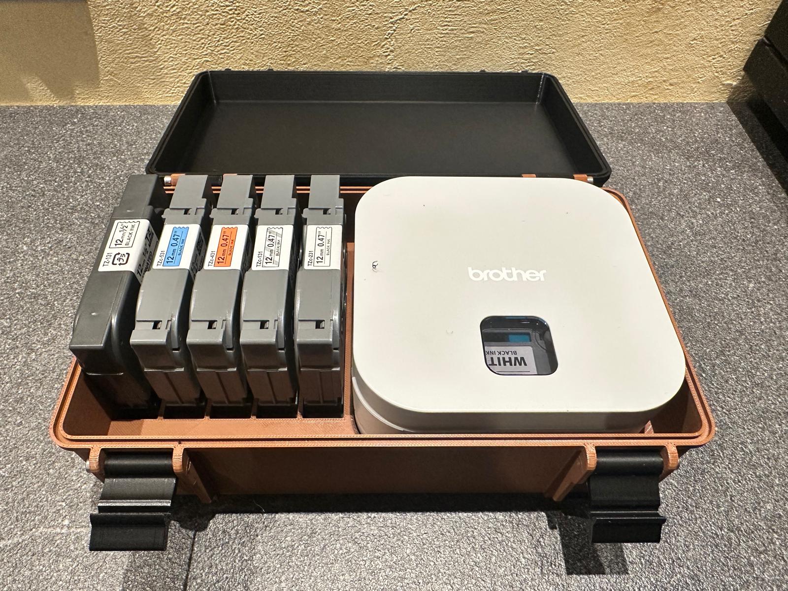 Case for Brother P-Touch Cube with 5 replacement tapes
