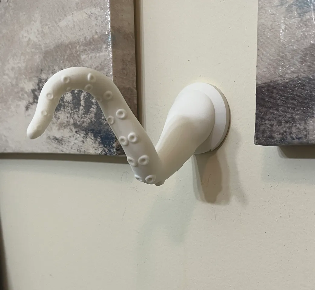 Tentacle wall hook by GamesAndToys64, Download free STL model