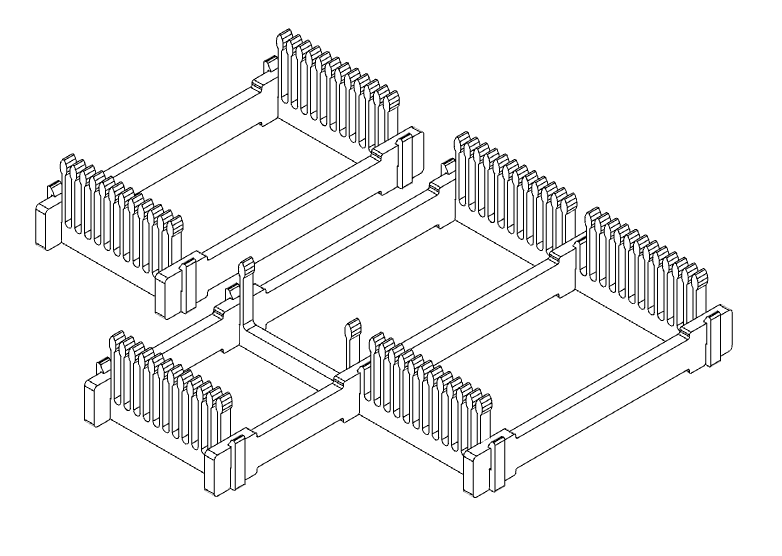 Miniatura 2 do modelo 3D Jumper Wire Organizer (Parametric)