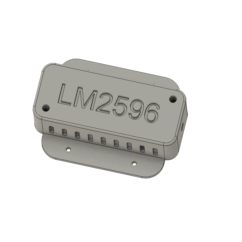 LM2596 Enclosure With Mounting Tabs by Jonathan Adams | Download free ...