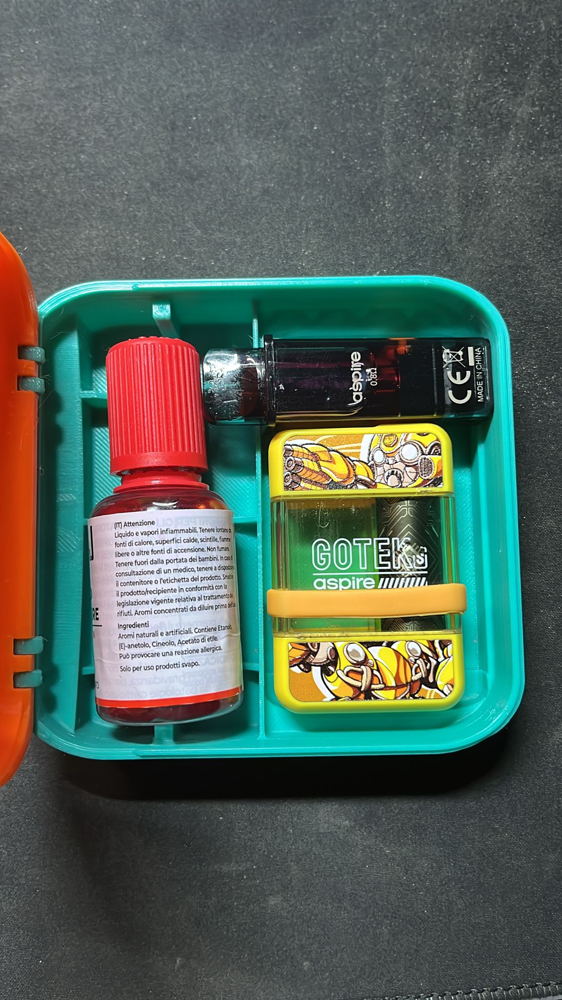 Vape box for liquid and case 3D model thumbnail