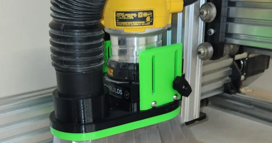 Dustshoe for Openbuilds Router Mount by TheOrneryMaker | Download free ...