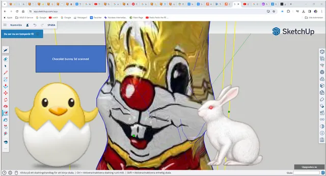 Chocolate Bunny 3d Scanned