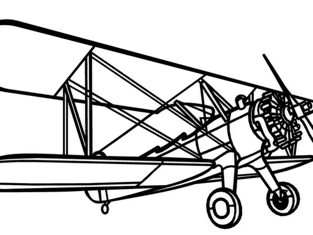 wall art airplane Boeing-Stearman Model 75