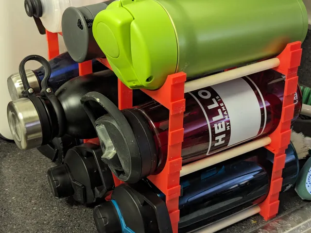 Modular Water Bottle / Thermos rack