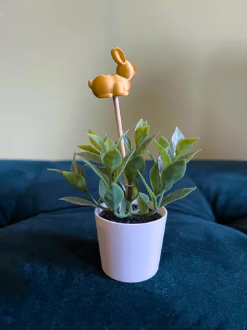 Tiny easter bunny flower decoration