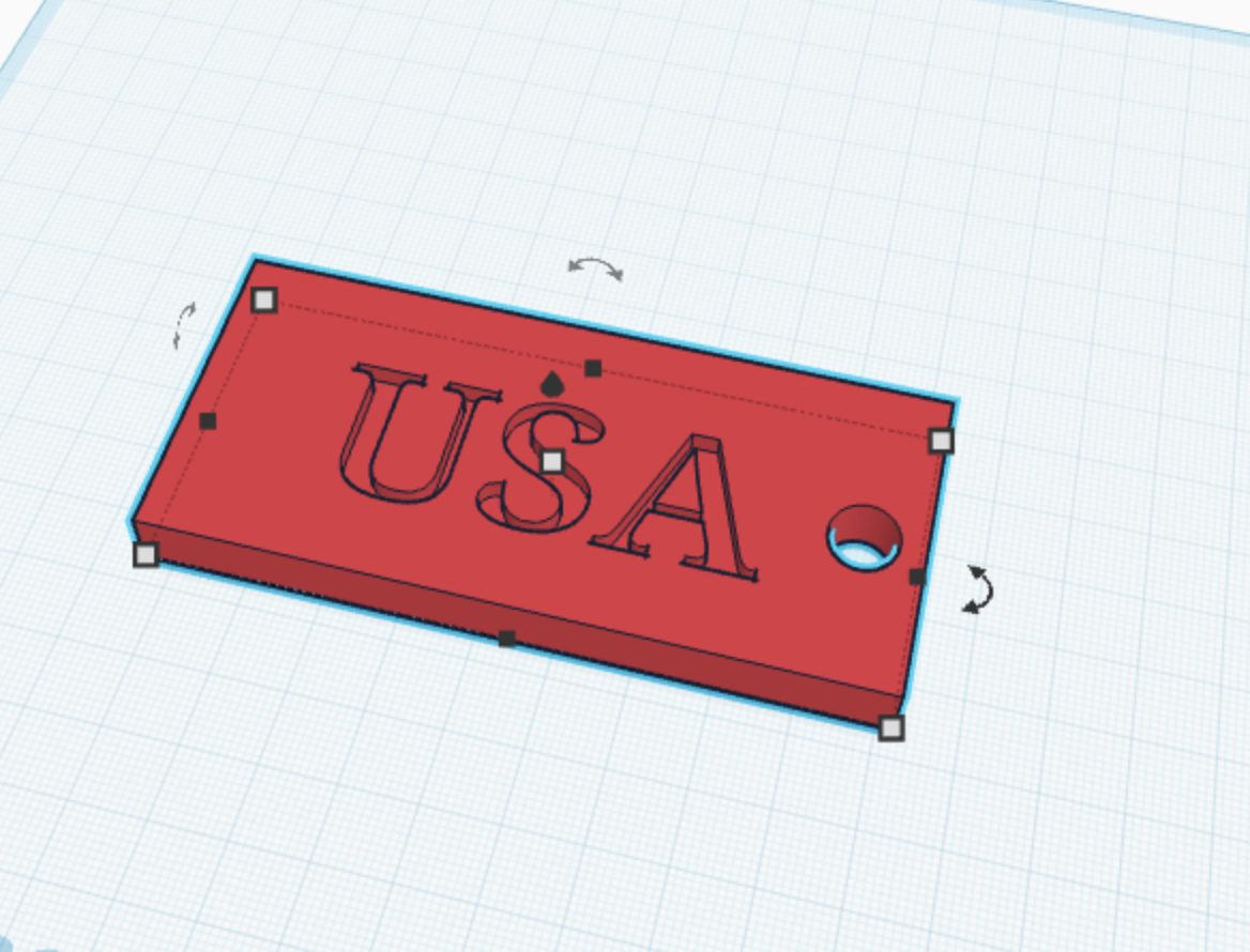 USA keychain