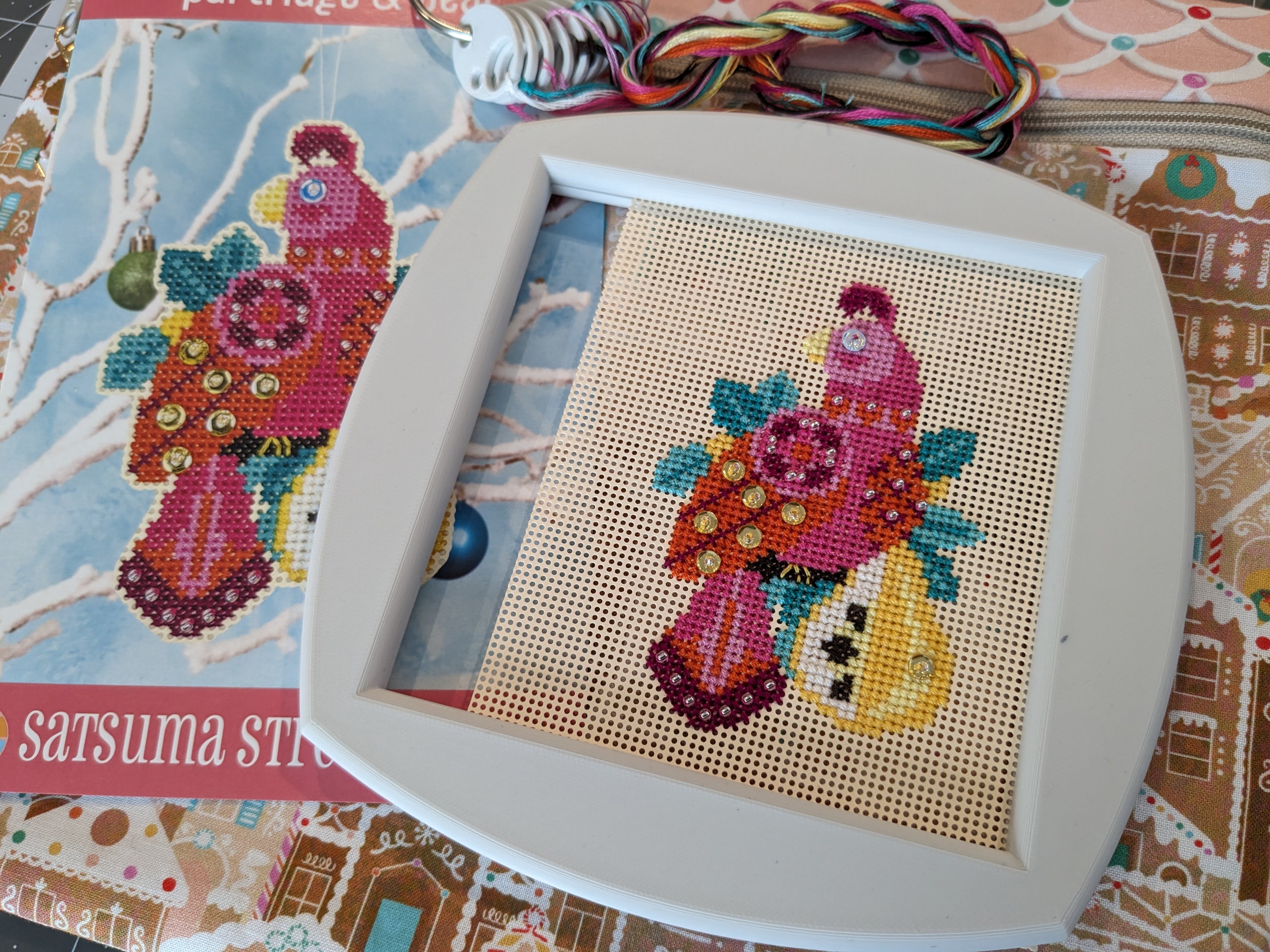 Magnetic Hoop for Perforated Paper Cross Stitch