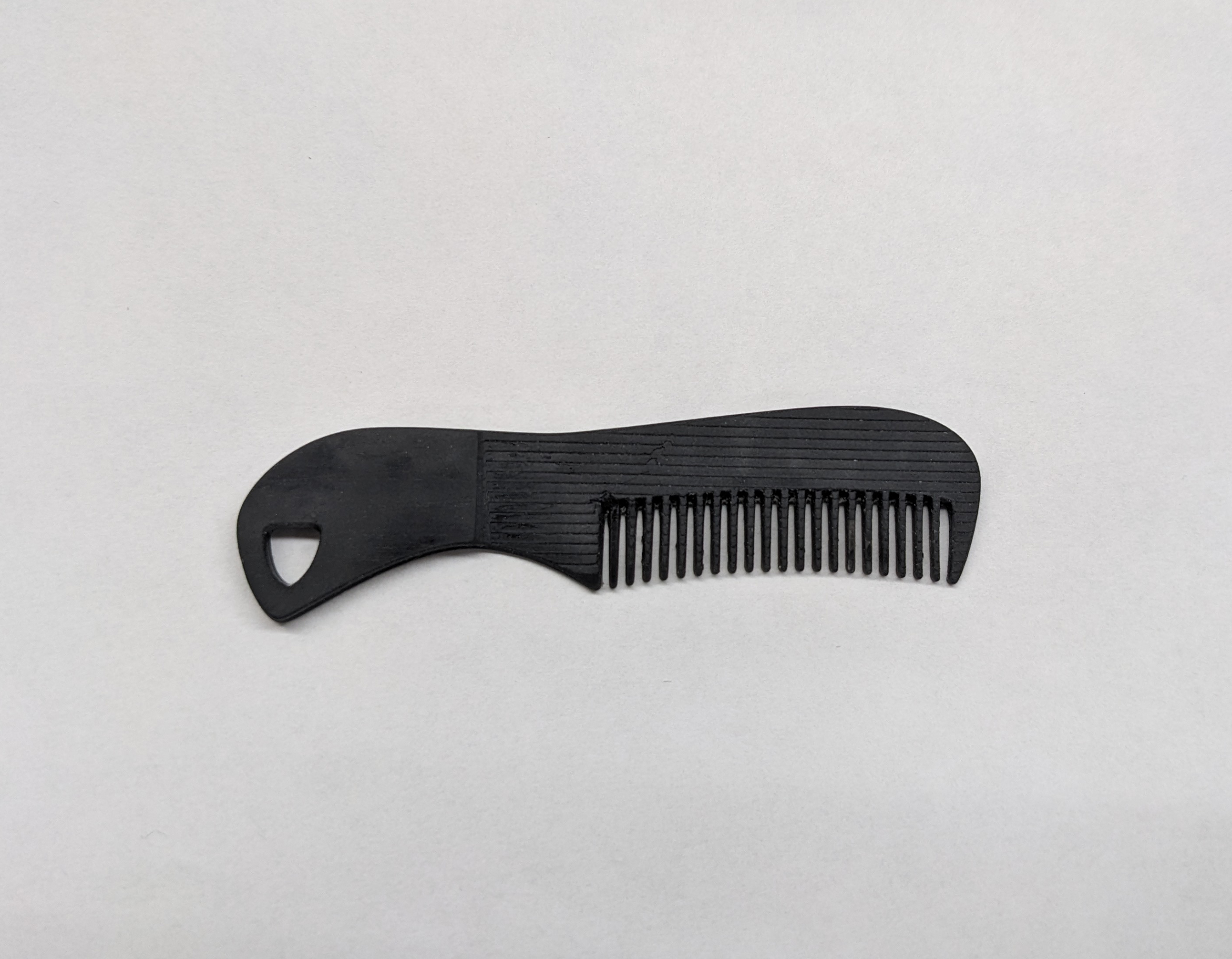 Miniatura 3 do modelo 3D Mustache/Beard Comb Keychain