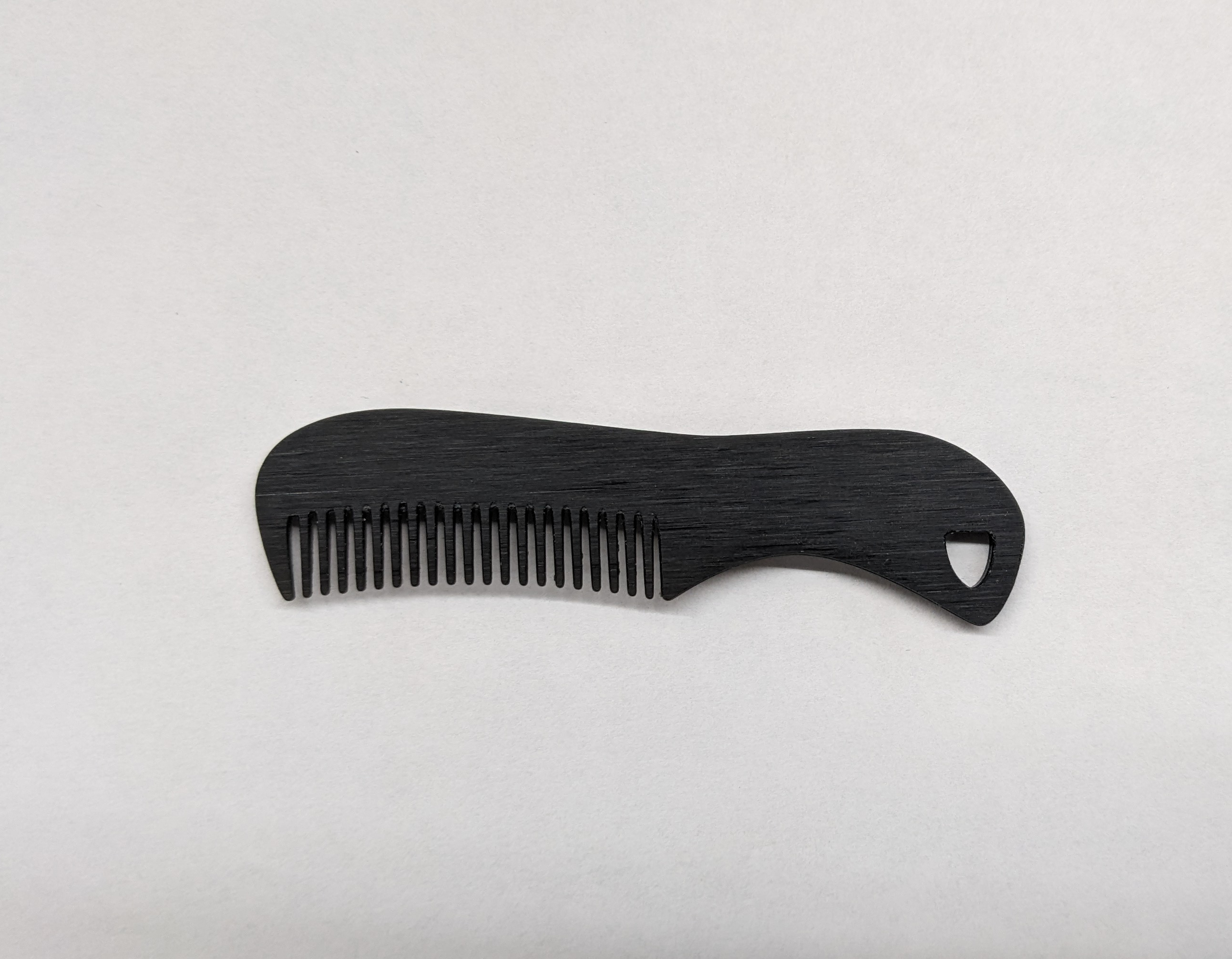 Mustache/Beard Comb Keychain by RadBench Download free STL model