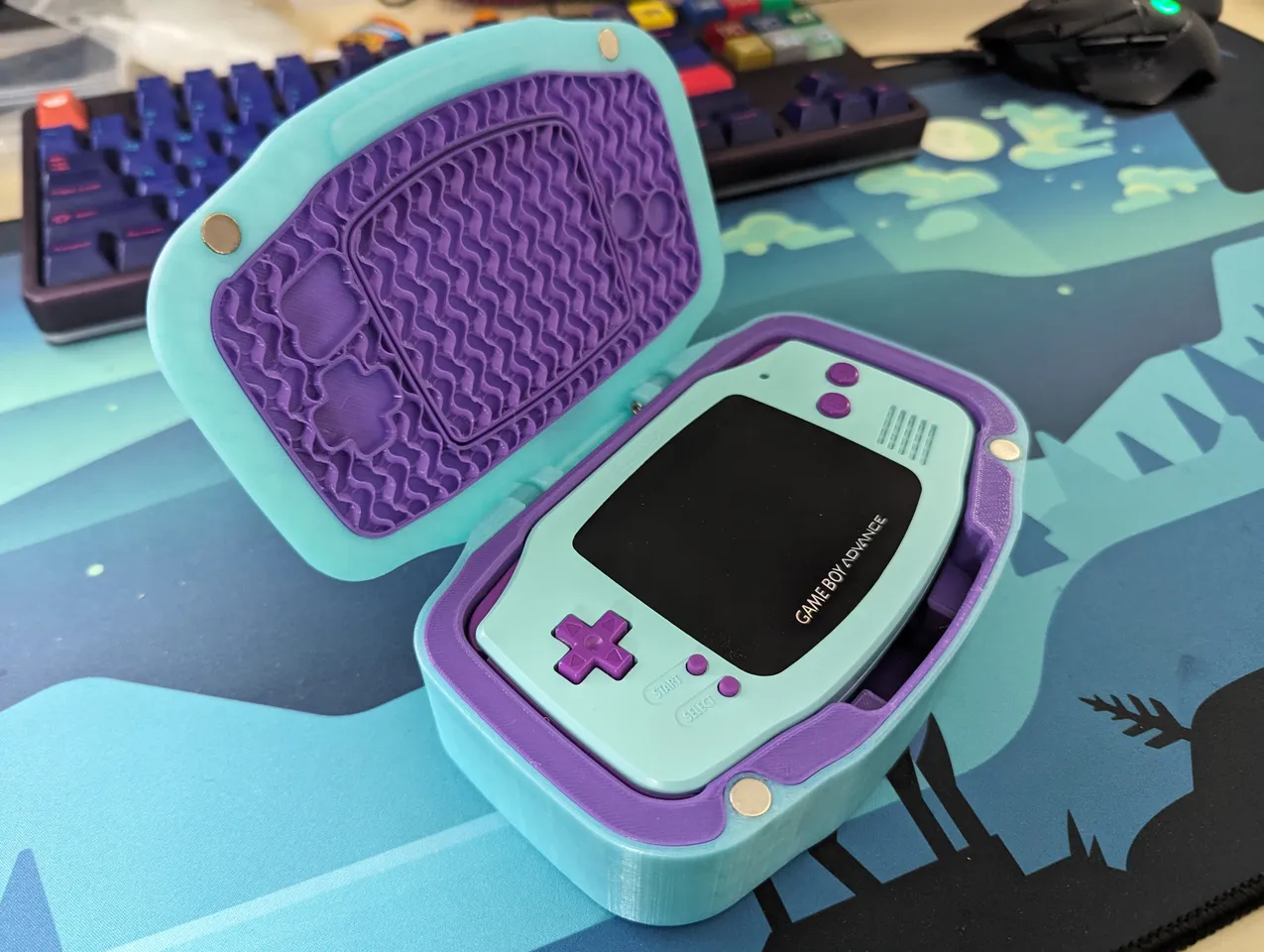 Gameboy Advance Case by Drew Heavner | Download free STL
