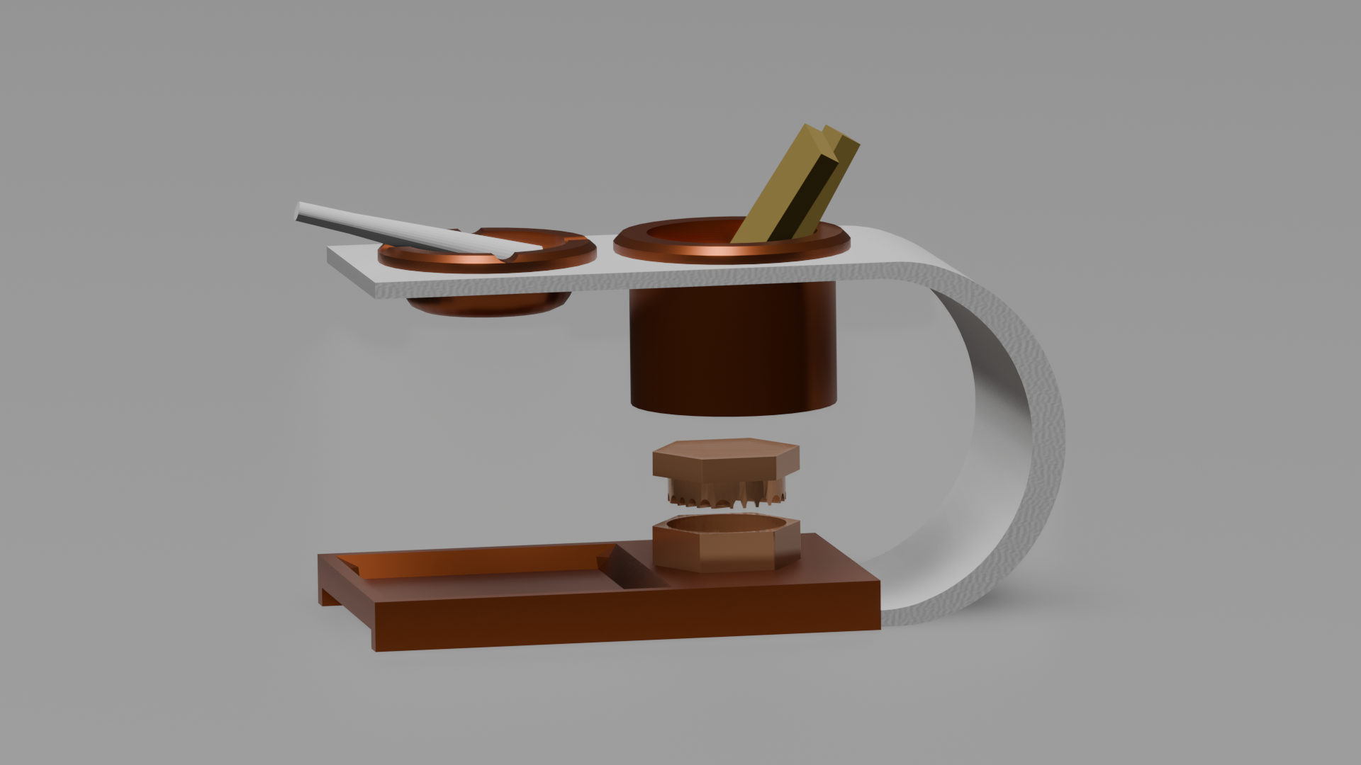 Miniatura 2 do modelo 3D Minimal Rolling/Stash Tray