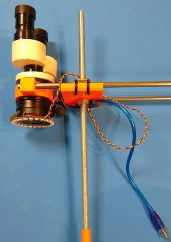 DIY stereo microscope holder