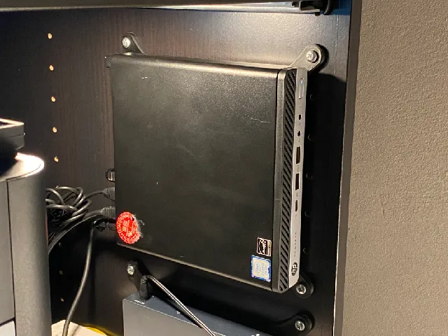 HP ProDesk 600 G3 mini mount compatible for ikea pax (32mm grid)