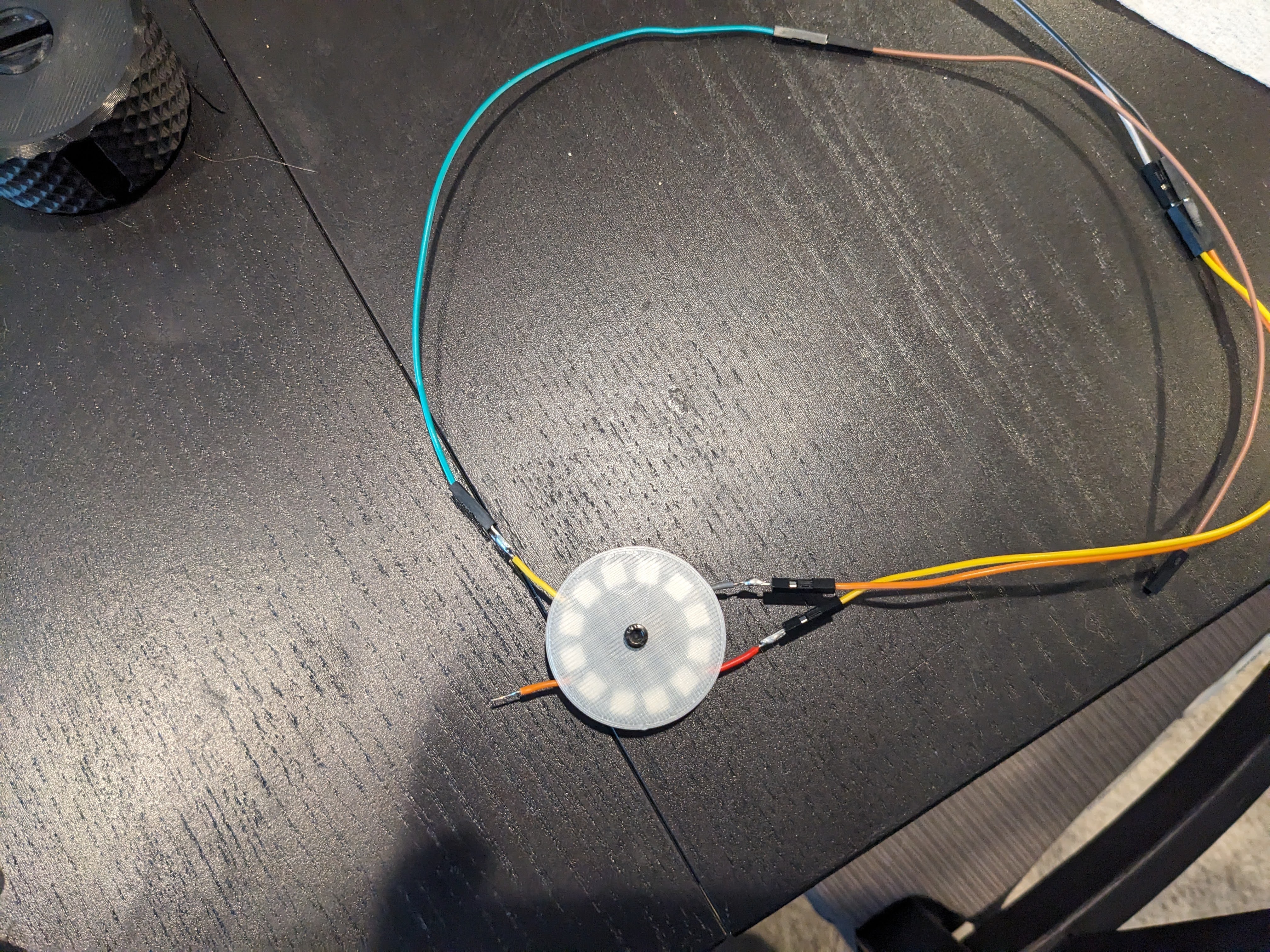 Magnetic LED (WS2812B) ring housing