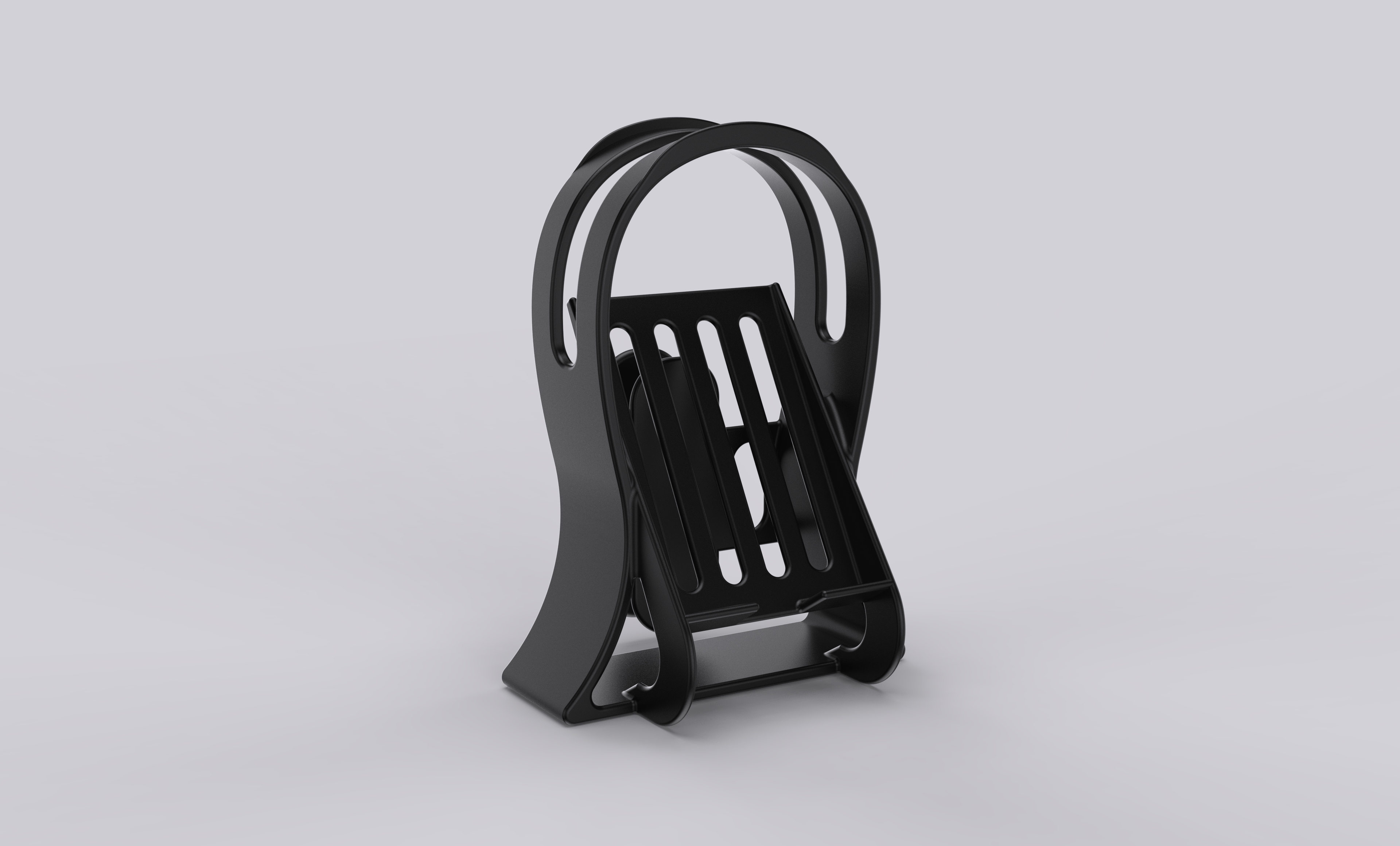 Headphone and phone stand/holder