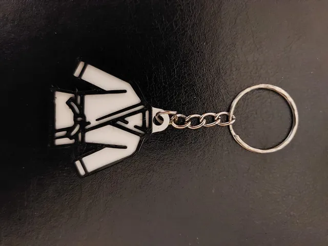 Martial Arts Judo Gi Keyring keychain