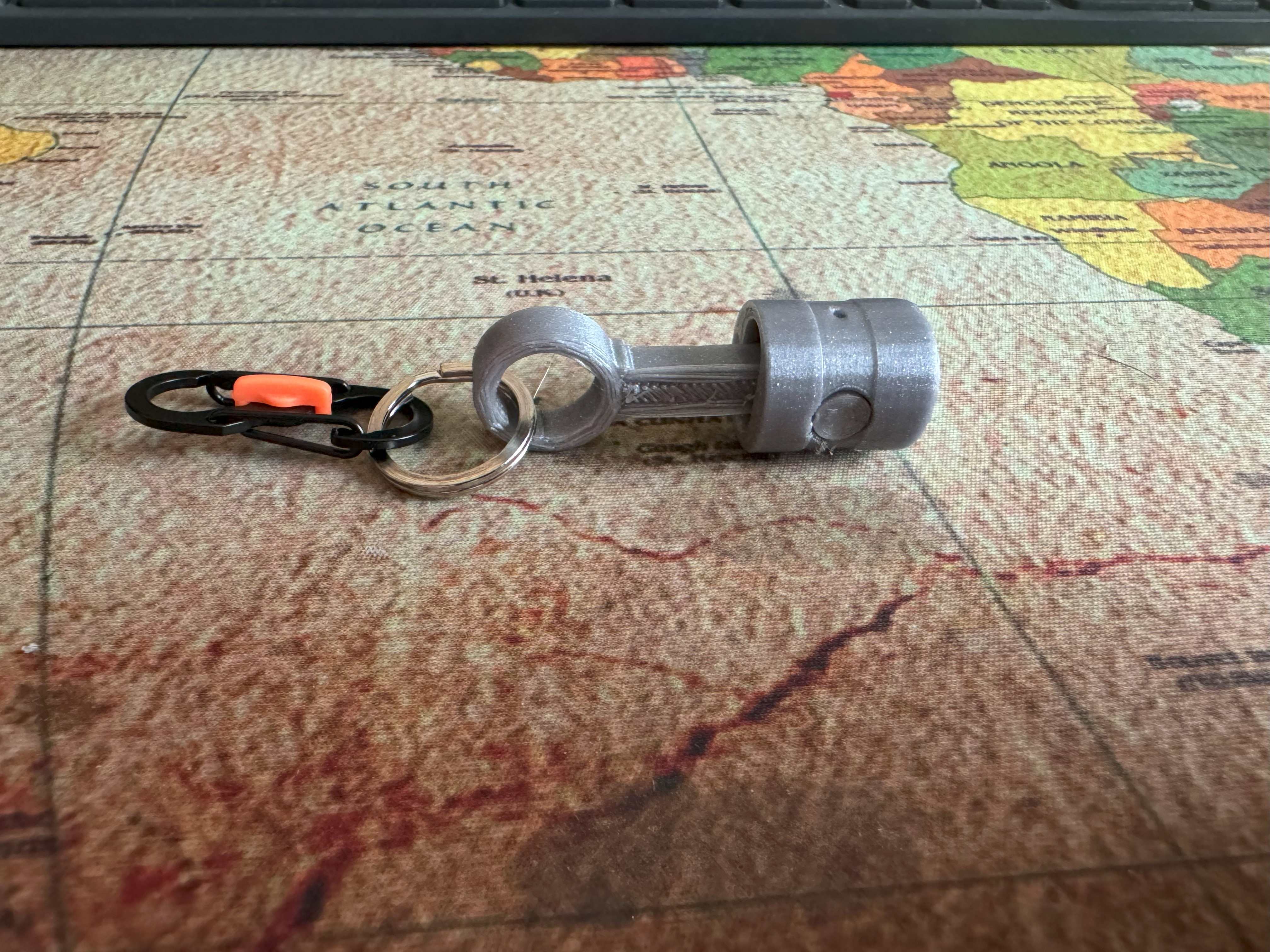 Refrigerator piston key ring