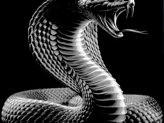 Cobra Snake "Filament Painting"