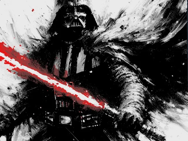 Dart Vader OILpaint "Filament Painting"