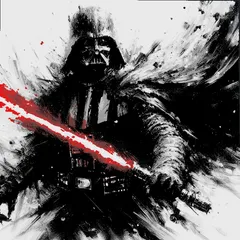 Dart Vader OILpaint "Filament Painting"