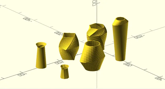 Vase Creator 2.0  Anpassbares / Customizable OpenSCAD- Script