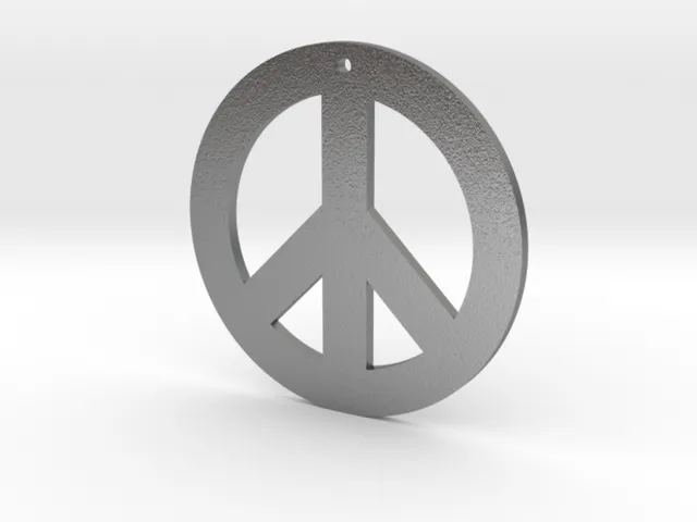 Peace Symbol Pendant – STL Jewelry File (Digital Download)