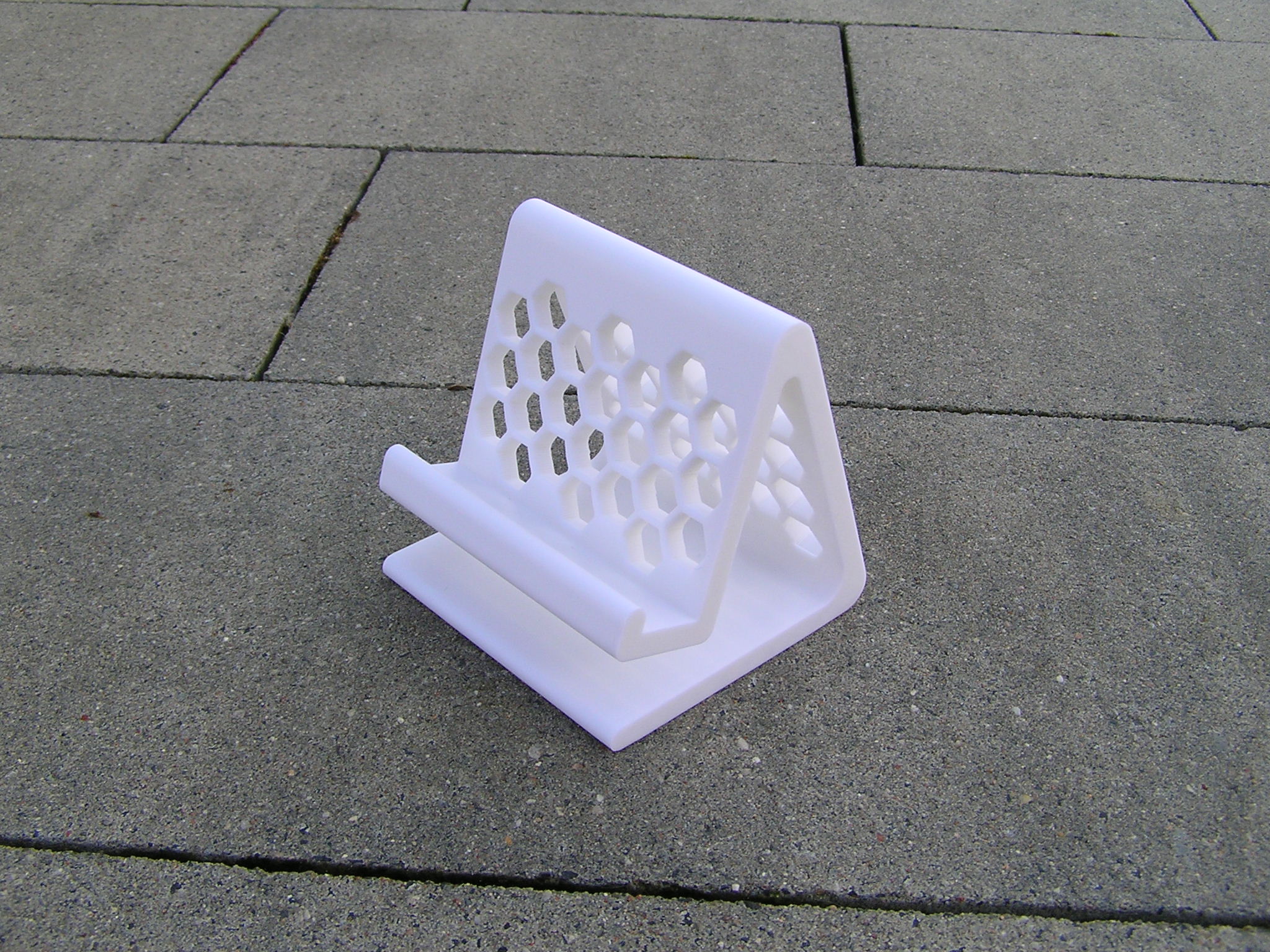 Phone stand - honeycomb stand - easy to print