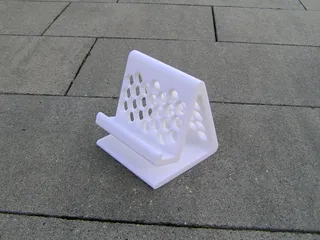 Phone stand - honeycomb stand - easy to print