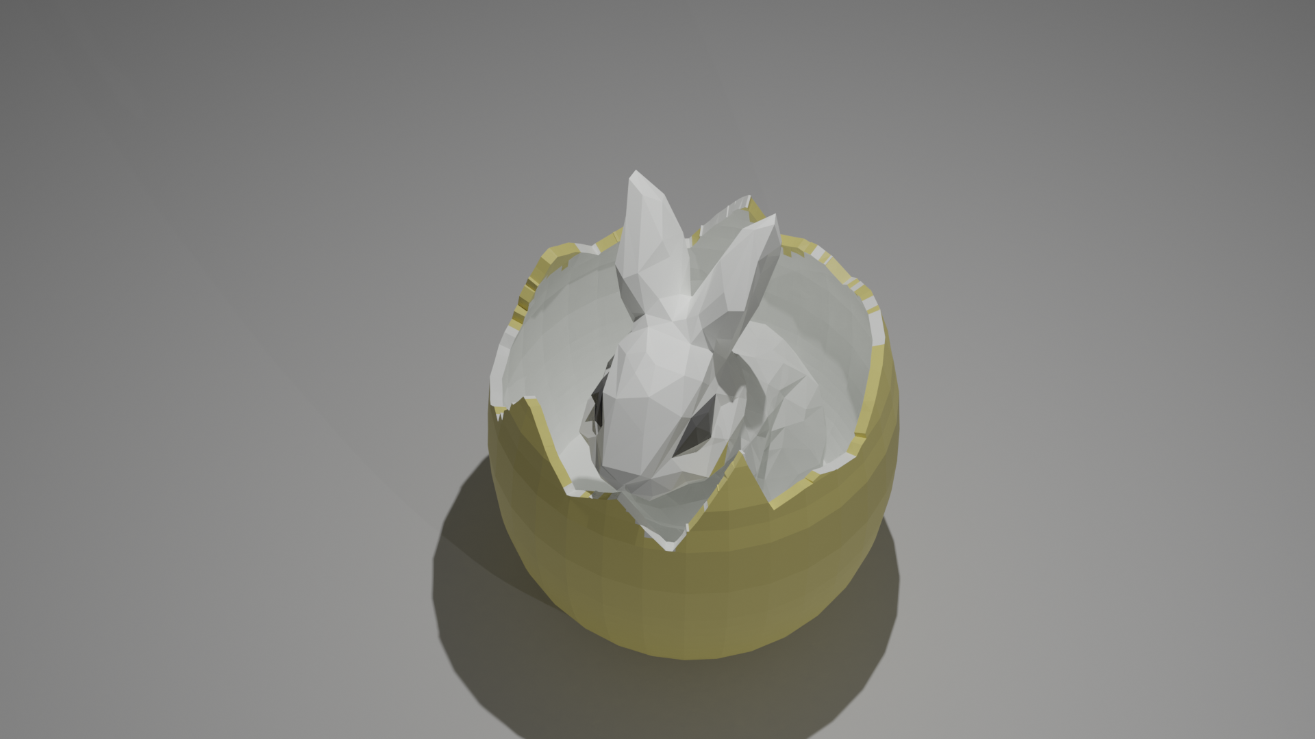 Low poly easter_rabbit