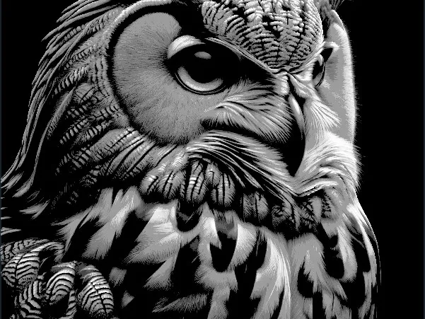 Owl "Filament Painting"