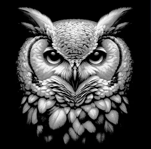 Owl 2 "Filament Painting"
