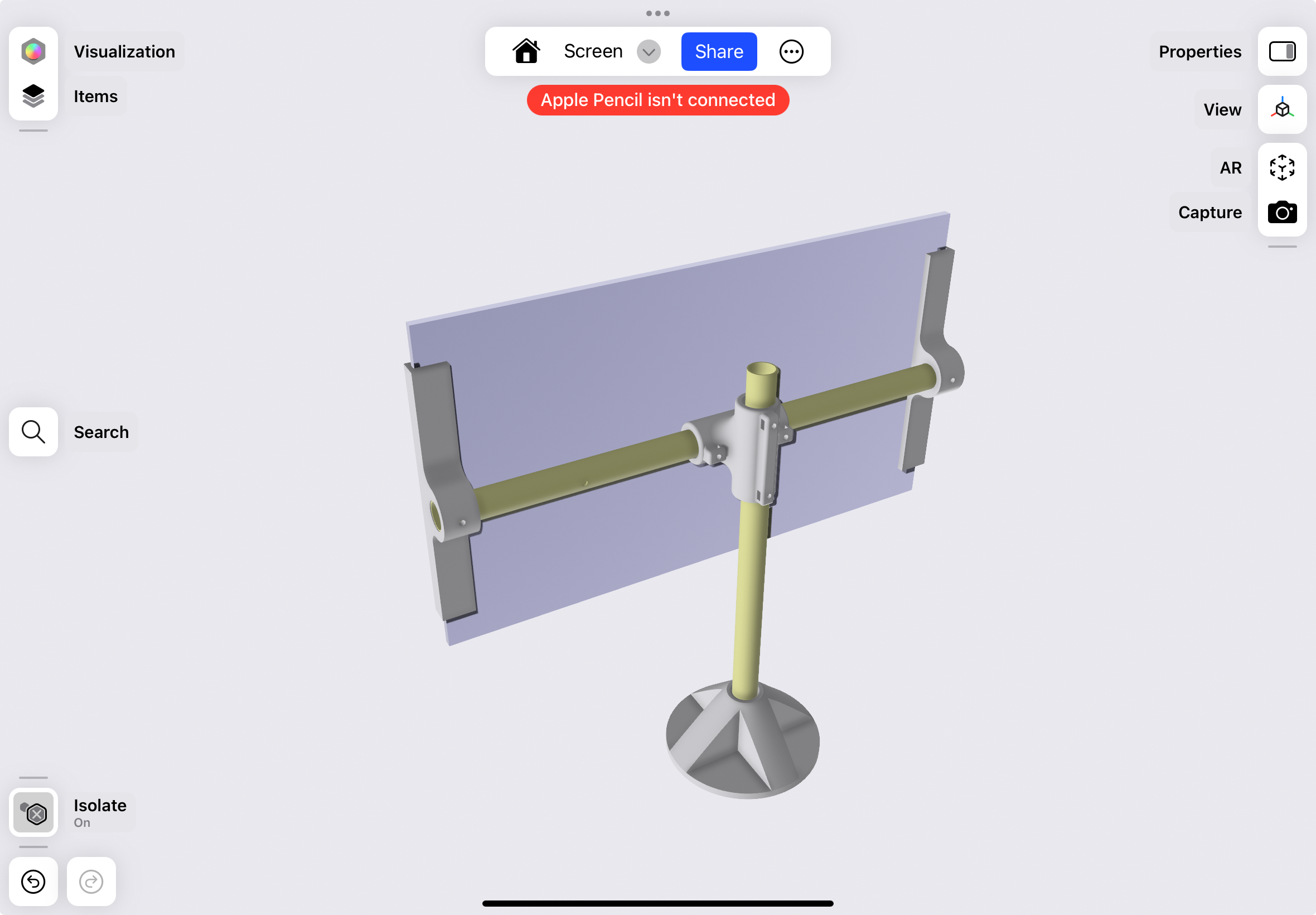 adjustable stand for salvaged LCD screen