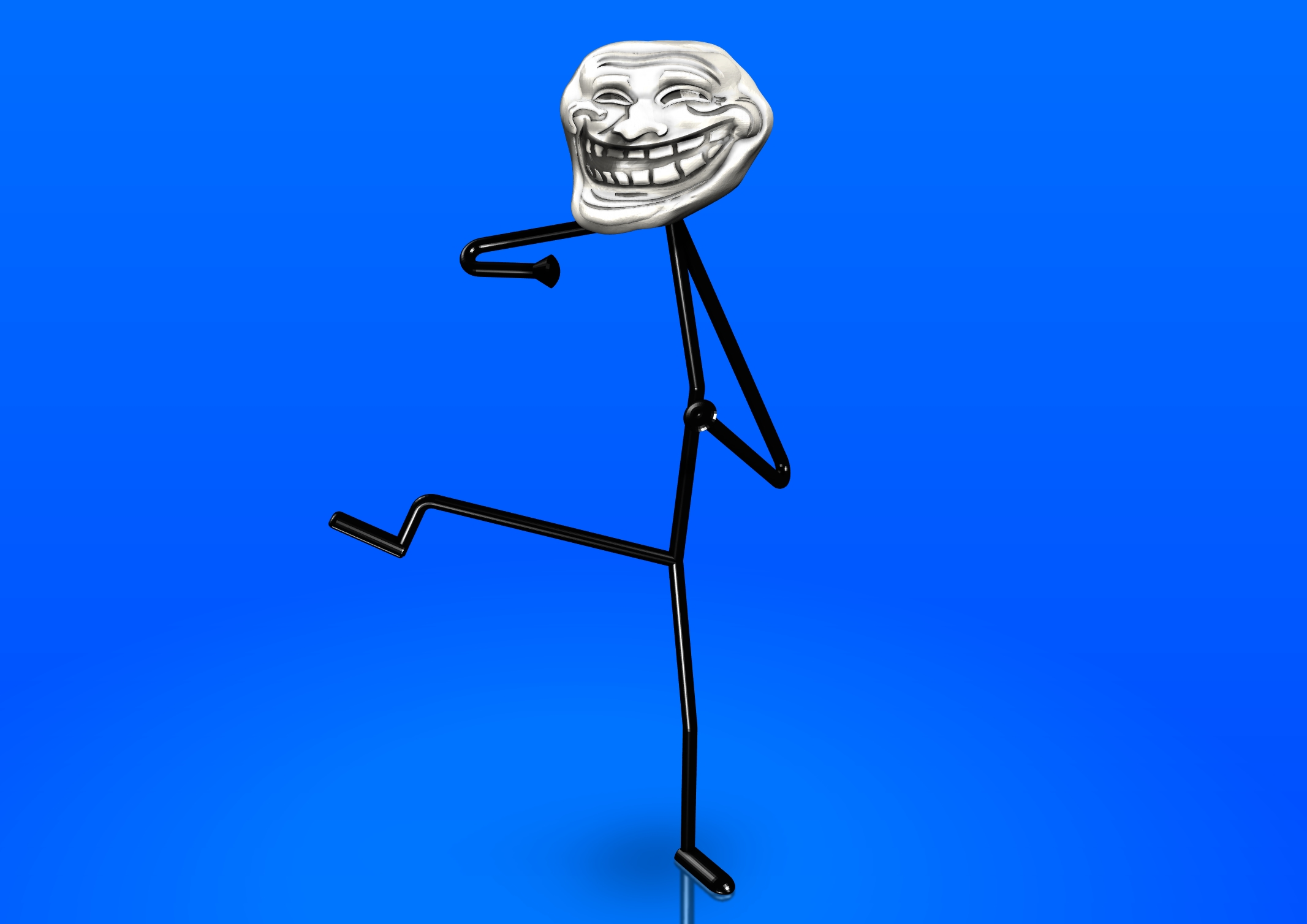 TROLLFACE MEME WITH BODY by 3dxav | Download free STL model ...