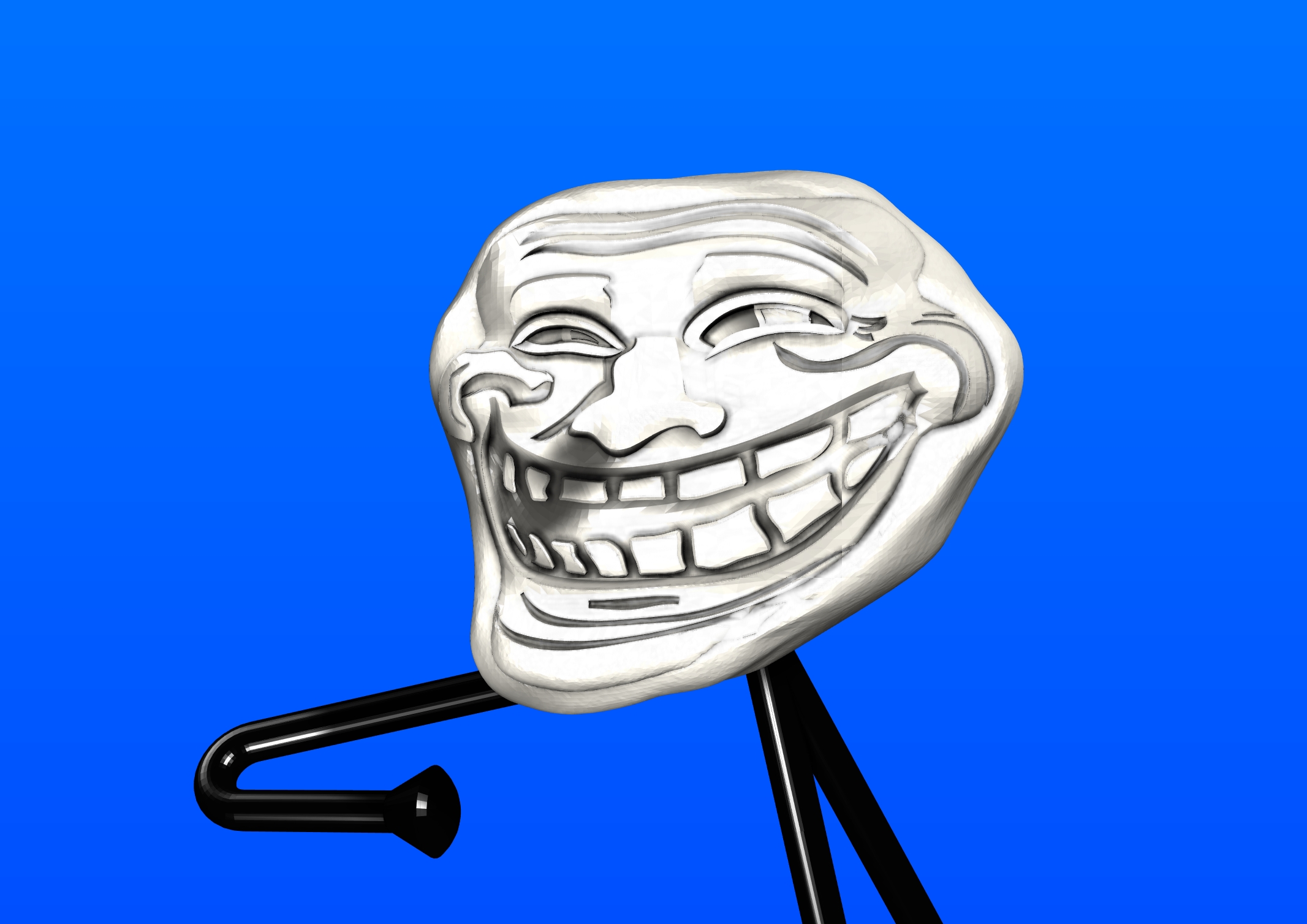 TROLLFACE MEME WITH BODY by 3dxav | Download free STL model ...