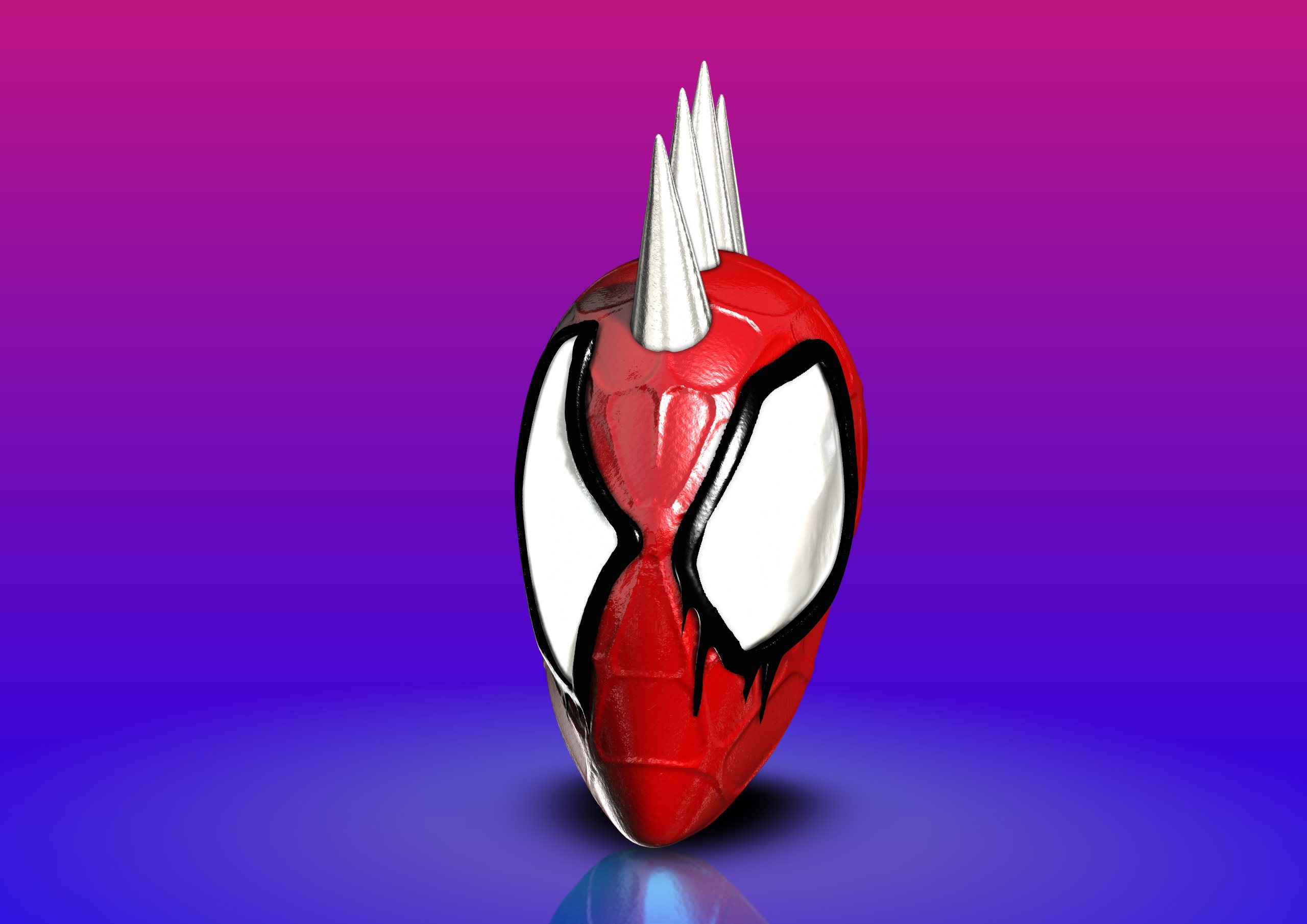 SPIDER PUNK MASK FACESHELL SPIDER-MAN: ACROSS THE SPIDER-VERSE by 3dxav ...