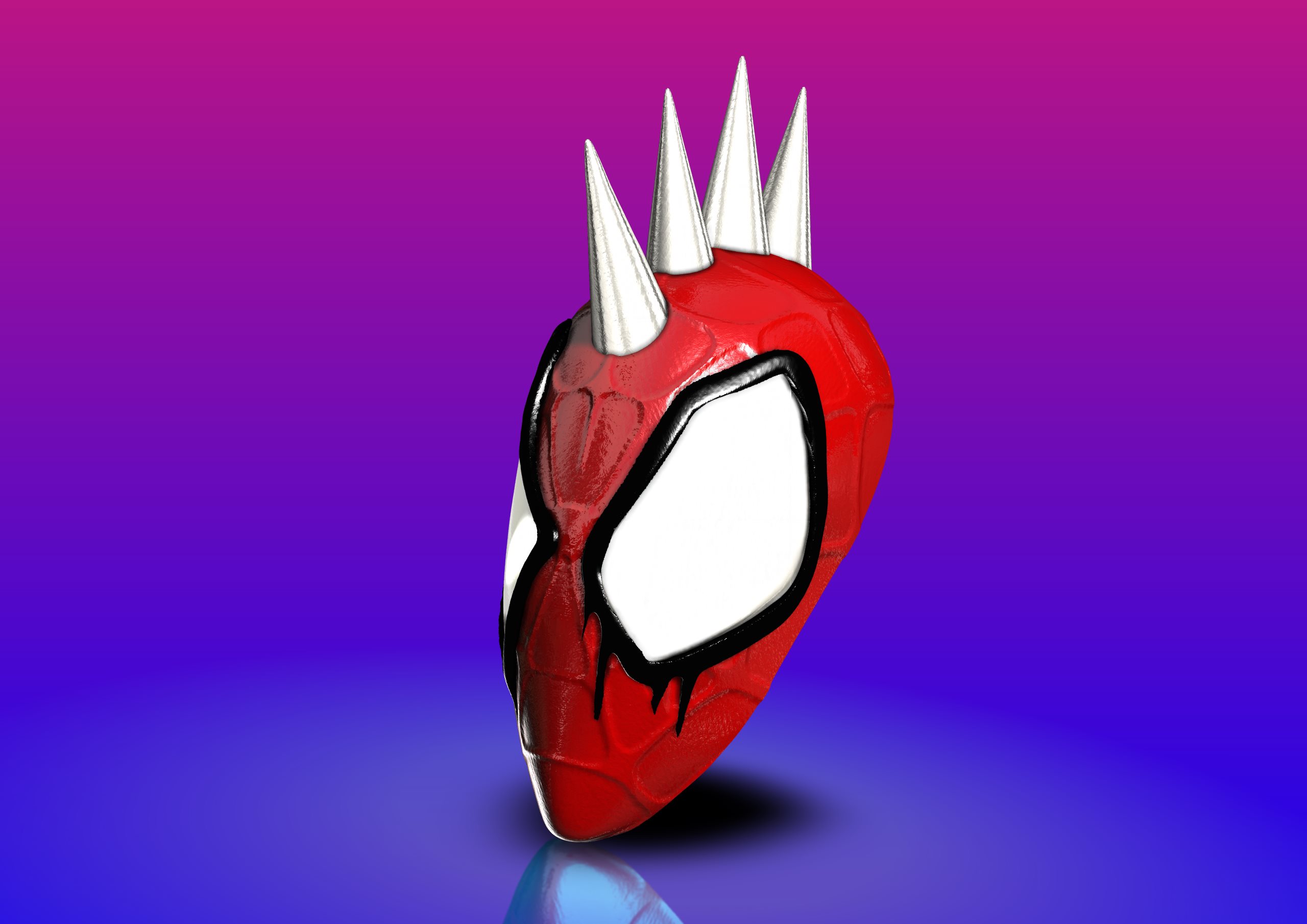 SPIDER PUNK MASK FACESHELL SPIDER-MAN: ACROSS THE SPIDER-VERSE by 3dxav ...